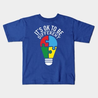 Autism Awareness - It's OK to be Different Kids T-Shirt